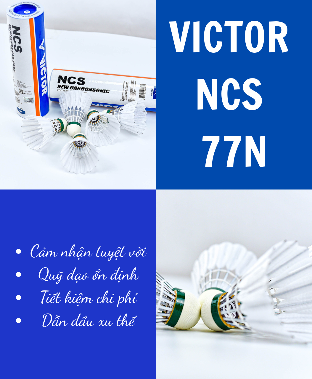 VICTOR NCS 77N, GIẢI PHÁP HOÀN HẢO KHI CẦU LÔNG TĂNG GIÁ
